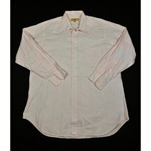 Paul Stuart Dress shirt Pink Button Down Long Sleeve Men's 16.5 L Nice